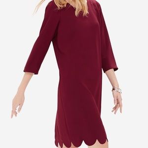 The LIMITED scalloped shift dress